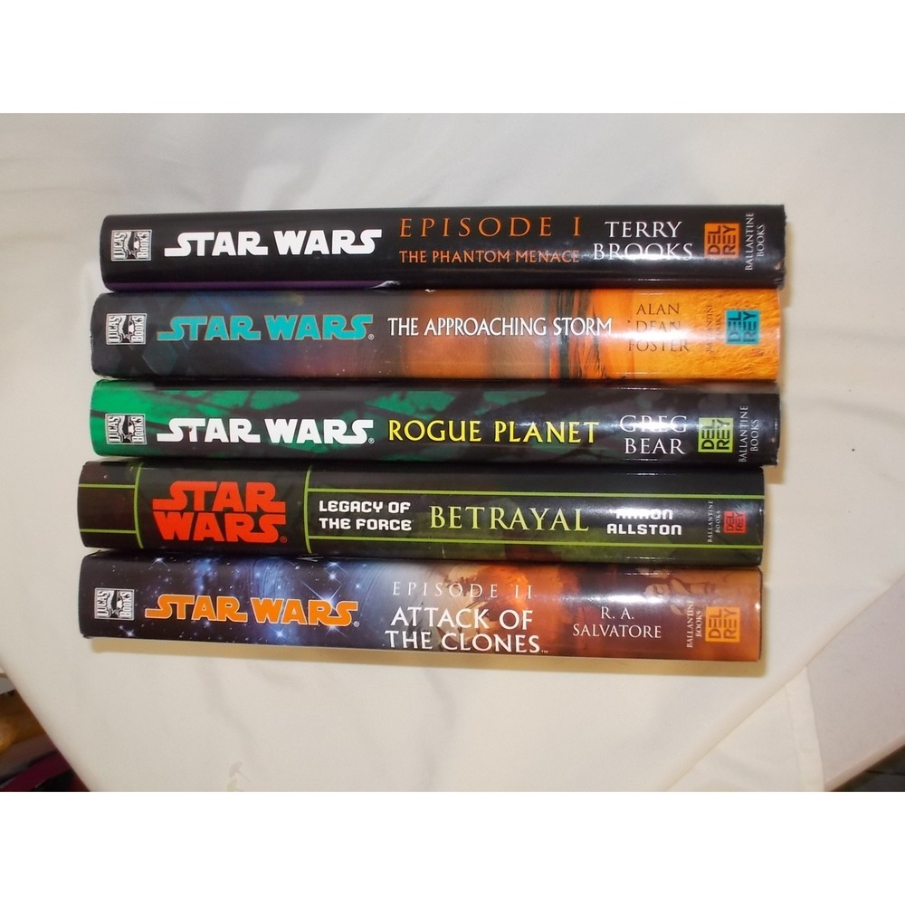 Star Wars Hardcover Book Lot Episode I II Rogue Planet, Storm Betrayal